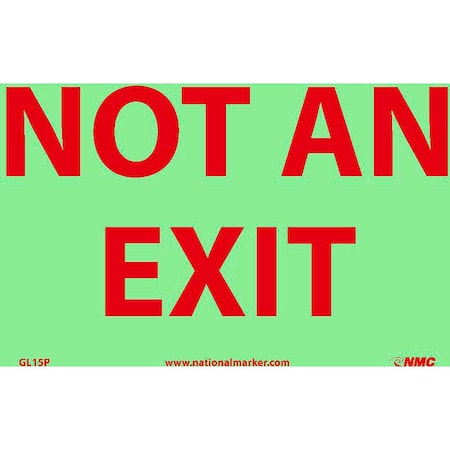 National Marker Co 10 in W x 8 in H, Polyester GL15P